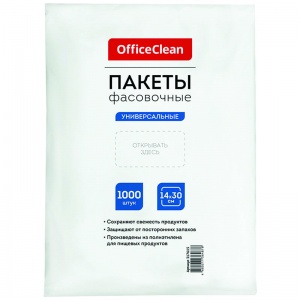 Пакет фасовочный OfficeClean ПНД, 14x30см, 6мкм, евроупаковка 1000шт. (317615)