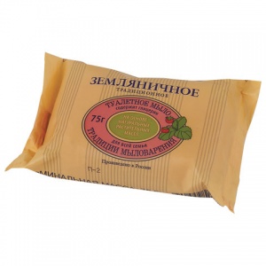 Мыло кусковое туалетное ЭФКО "Земляничное", 75г, 1шт. (4600699510291)